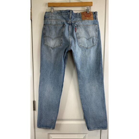 Levi's Premium Men's Hi-Ball Jeans Ripped & Distressed Light Wash Size 36 - Picture 2 of 11